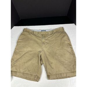 Peter Millar Crown Shorts Mens 38 Beige Khaki‎ Stretch Chino Casual Comfort